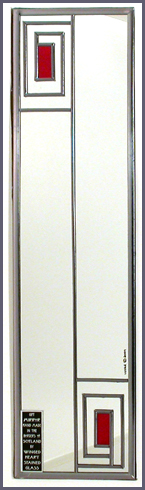 Mackintosh Simple 'Square Spiral' Rich Deep Red 